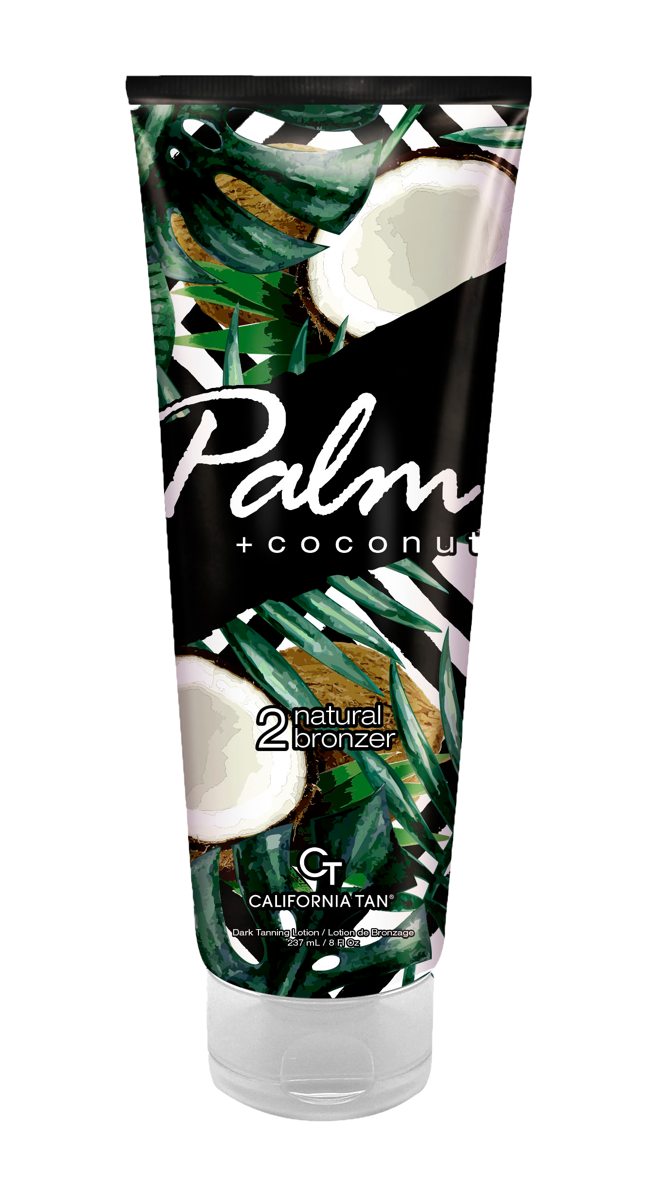 ct-palm__coconut The Palm Collection™ Blend utilizes a California Tan® exclusive nutrient absorption technology to provide advanced skincare and tanning results for a gorgeous, island-inspired glow.