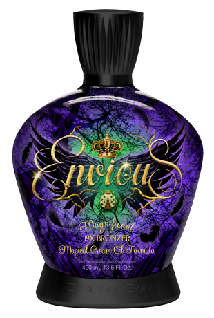 Envious Mirror, Mirror, on the wall… pale skin is not for all! Has your bronze potential been cursed by a maleficent evil Queen? Defeat her wicked ways with this 19X Bronzer so mystical that dark color will never betray you. Break the spell and be the fiercest protector of your glow with this Magical Cream Oil Formula that enwraps your skin in a velvety cloak, unveiling supreme results. Your kingdom of dark enchantment awaits, with one superior tan to rule them all!